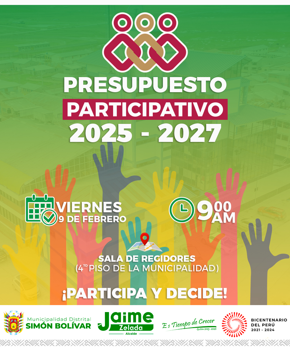 PRESUPUESTO PARTICIPATIVO 2025